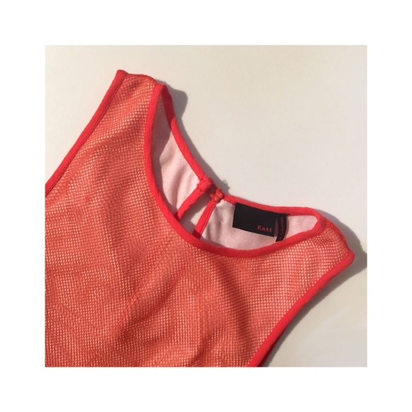 Kali Coral Mesh Applique Dress - Picture 3 of 3